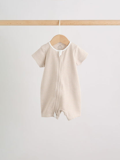 Ecru White Baby Rompers 3 Pack (0mths-3yrs)