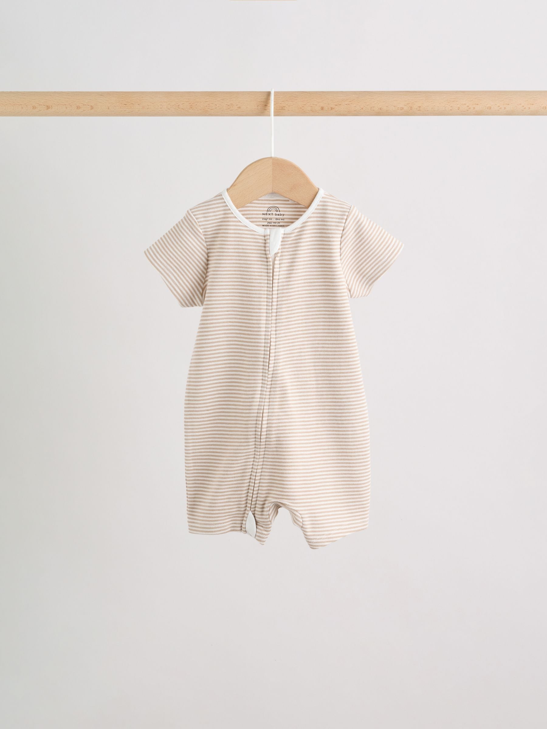 Ecru White Baby Rompers 3 Pack (0mths-3yrs) - Size 50cm (First Size)