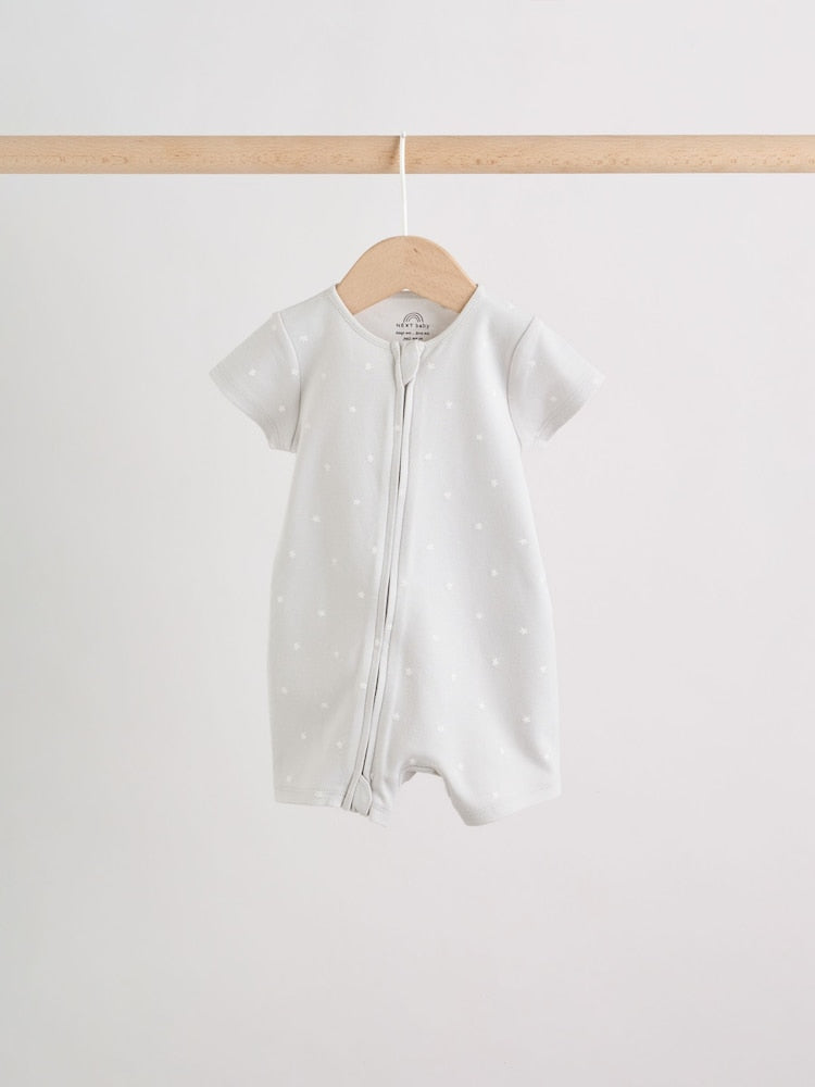 Ecru White Baby Rompers 3 Pack (0mths-3yrs)