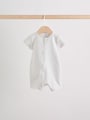 Ecru White Baby Rompers 3 Pack (0mths-3yrs) - Size 50cm (First Size)