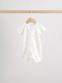 Ecru White Baby Rompers 3 Pack (0mths-3yrs) - Size 50cm (First Size)