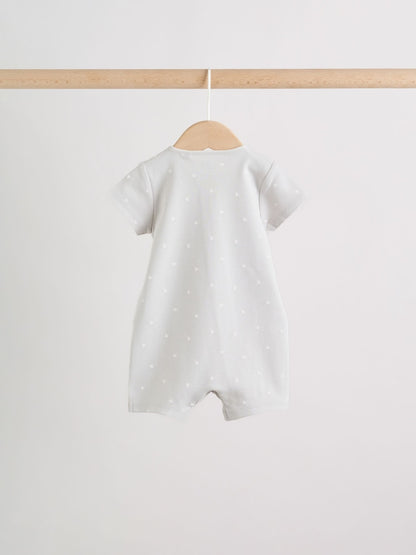 Ecru White Baby Rompers 3 Pack (0mths-3yrs)