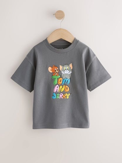 Charcoal Grey Tom and Jerry T-Shirt (3mths-8yrs)