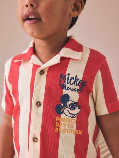 Red Mickey Mouse T-Shirt and Shorts Set (3mths-8yrs)