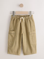 Yellow Print Side Pocket Wide Trousers (3mths-7yrs) - Size 3-6 Months (62-68cm)
