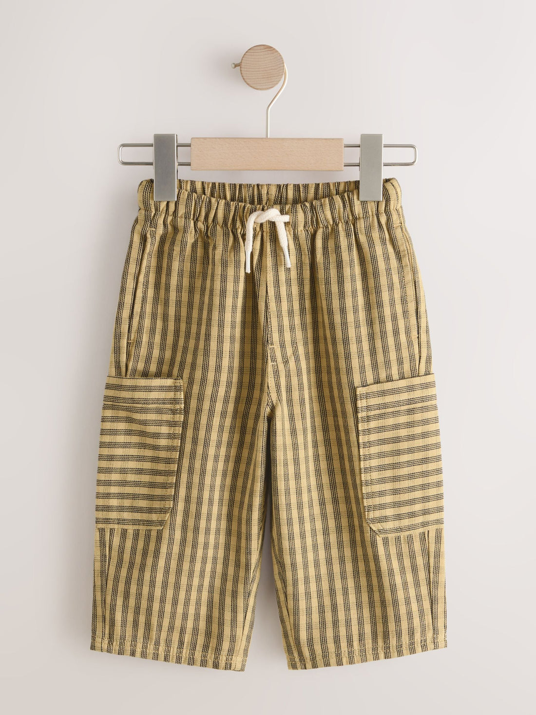 Yellow Print Side Pocket Wide Trousers (3mths-7yrs) - Size 3-6 Months (62-68cm)