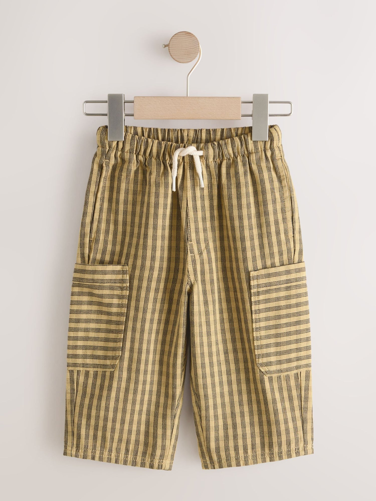 Yellow Print Side Pocket Wide Trousers (3mths-7yrs) - Size 3-6 Months (62-68cm)