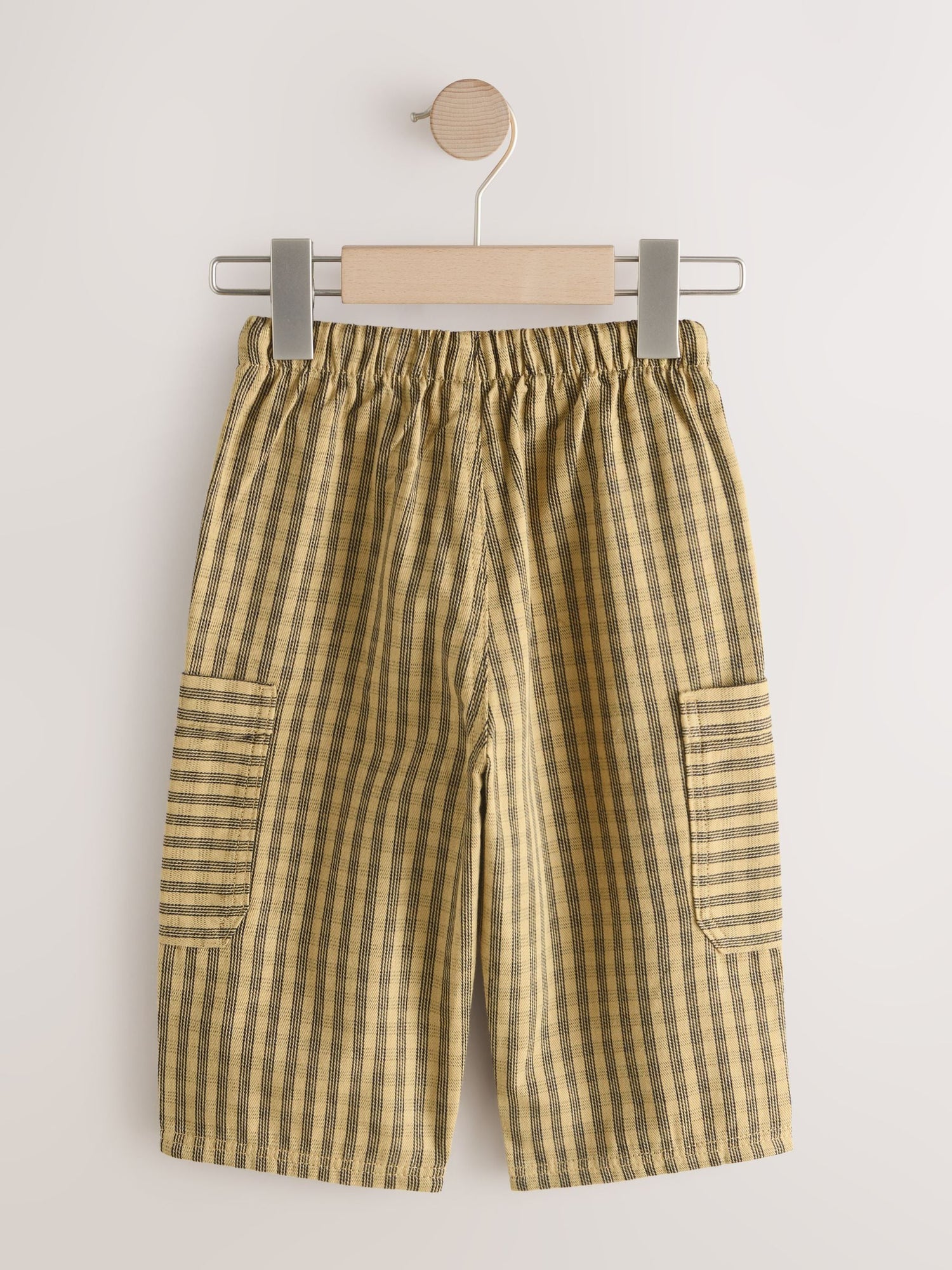 Yellow Print Side Pocket Wide Trousers (3mths-7yrs) - Size 3-6 Months (62-68cm)