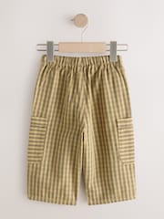 Yellow Print Side Pocket Wide Trousers (3mths-7yrs) - Size 3-6 Months (62-68cm)