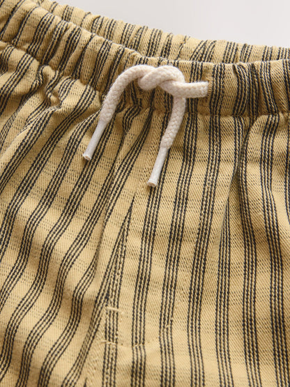 Yellow Print Side Pocket Wide Trousers (3mths-7yrs) - Size 3-6 Months (62-68cm)