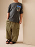 Yellow Print Side Pocket Wide Trousers (3mths-7yrs) - Size 3-6 Months (62-68cm) - Option 1