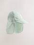 Sage Green Reversible Legionnaire Hat (3mths-10yrs) - Sage Green / 7-10 Years (122-140cm)