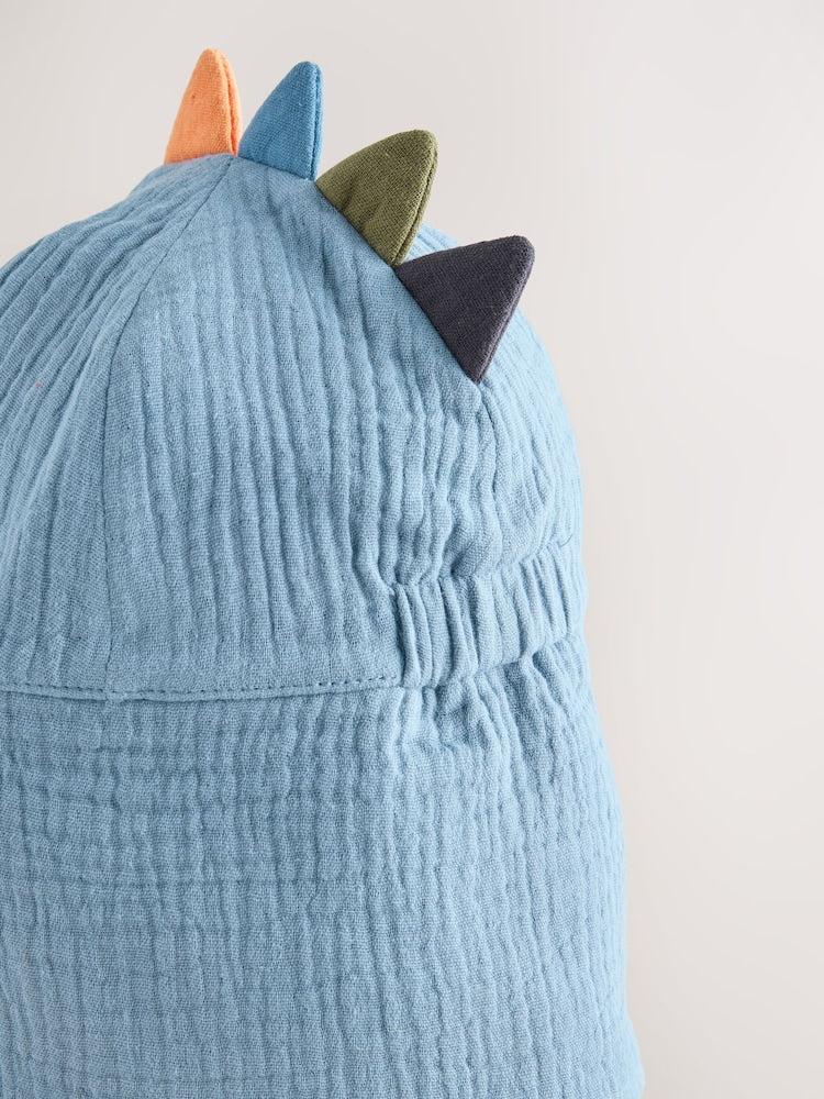 Blue Dino Spike Legionnaire Hat (3mths-6yrs)