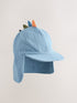 Blue Dino Spike Legionnaire Hat (3mths-6yrs) - Size 3-9 Months (62-74cm) - Default 1