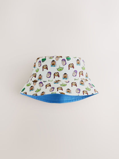 Blue/Orange Toy Story Reversible Bucket Hat (3mths-10yrs)