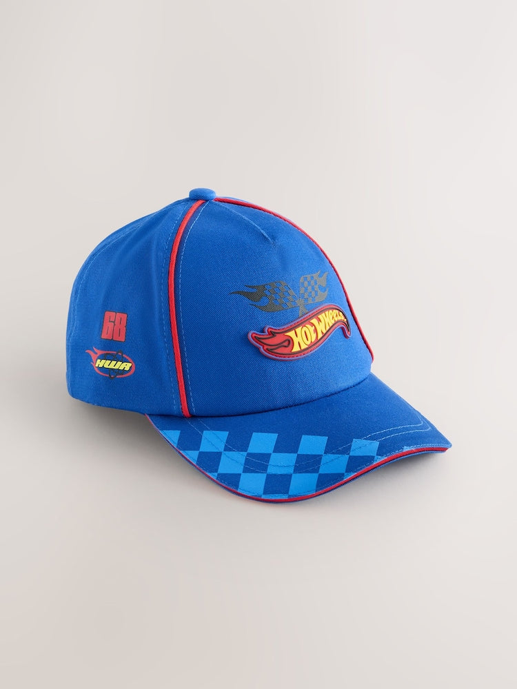 Blue/Red Hot Wheels Baseball Cap (1-10yrs) - Size 1-2 Years (80-92cm)