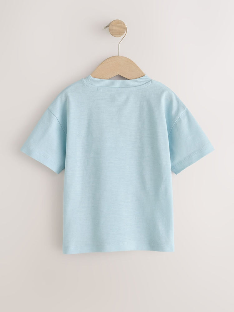 Blue Farm Trio Embroidery Short Sleeve Appliqué T-Shirt (3mths-7yrs)