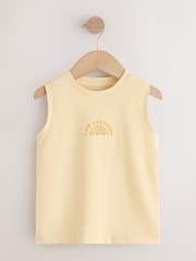 Multi Pastel Stripe Graphic Vests 3 Pack (3mths-7yrs) - Size 3-6 Months (62-68cm)