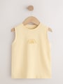 Multi Pastel Stripe Graphic Vests 3 Pack (3mths-7yrs) - Size 3-6 Months (62-68cm)
