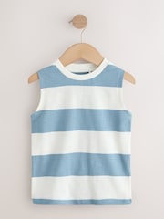 Multi Pastel Stripe Graphic Vests 3 Pack (3mths-7yrs) - Size 3-6 Months (62-68cm)