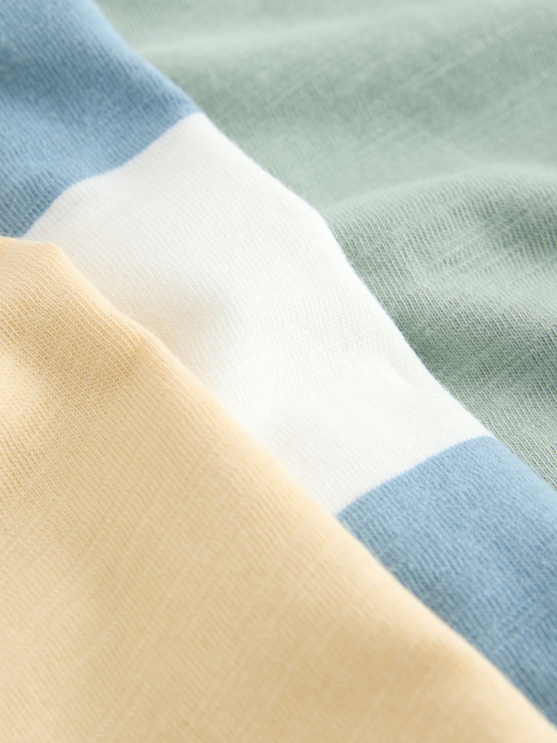 Multi Pastel Stripe Graphic Vests 3 Pack (3mths-7yrs) - Size 3-6 Months (62-68cm)