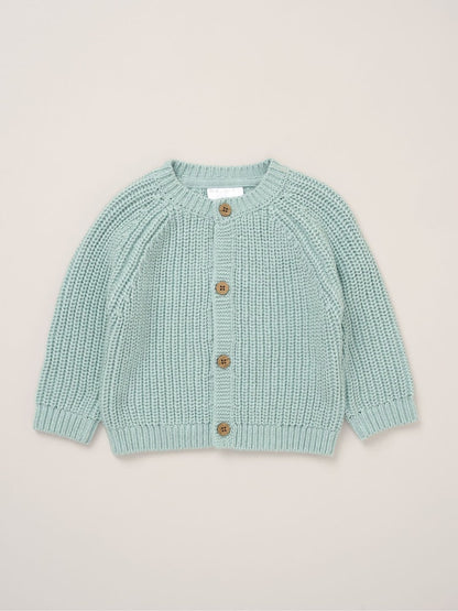 Rock-A-Bye Baby Boutique Blue Cardigan With Embroidery Back Detail