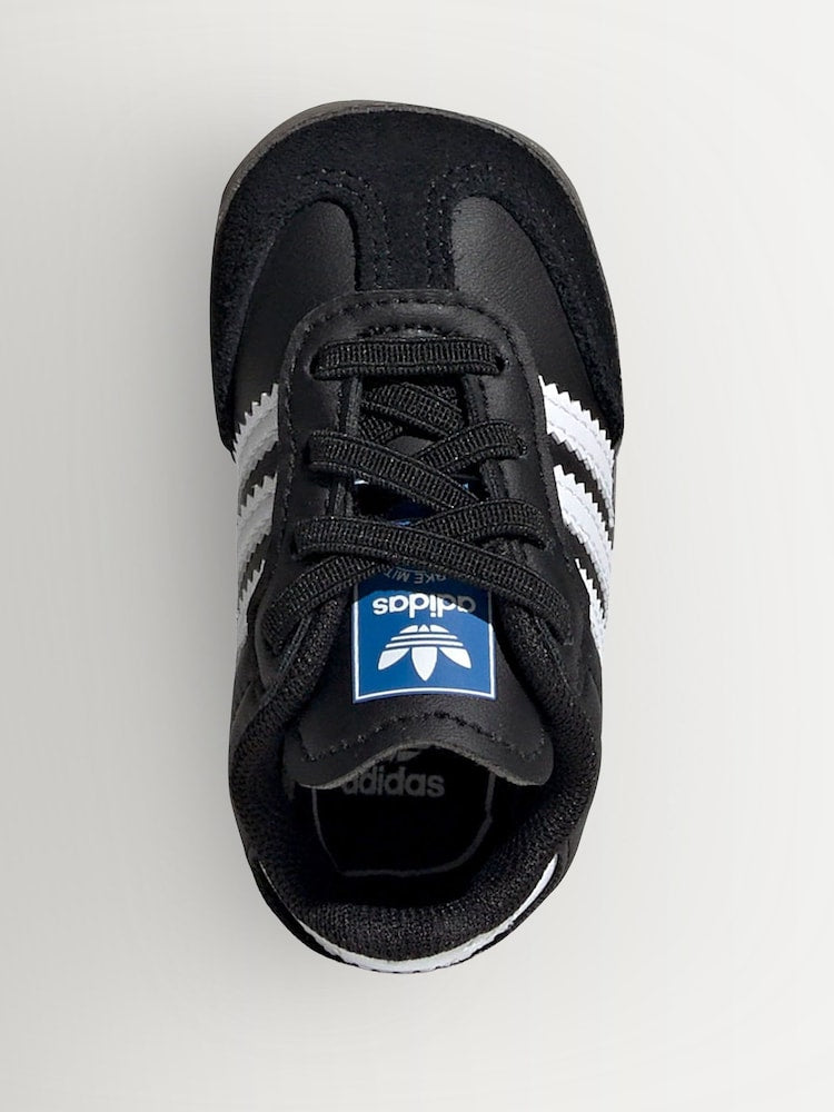 adidas Originals Black/White Samba Crib Trainers
