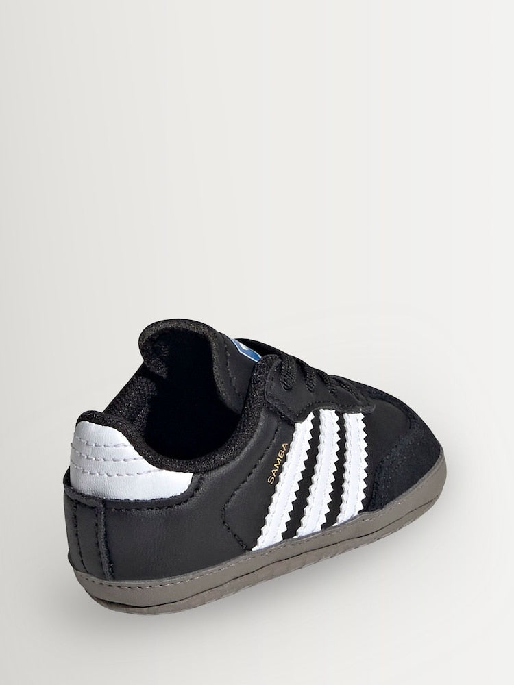 adidas Originals Black/White Samba Crib Trainers