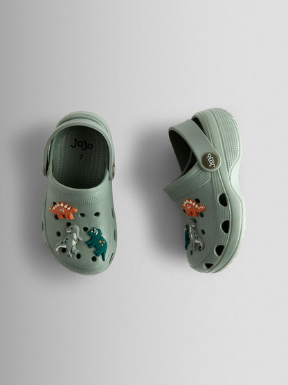 JoJo Maman Bébé Khaki Dino Clogs