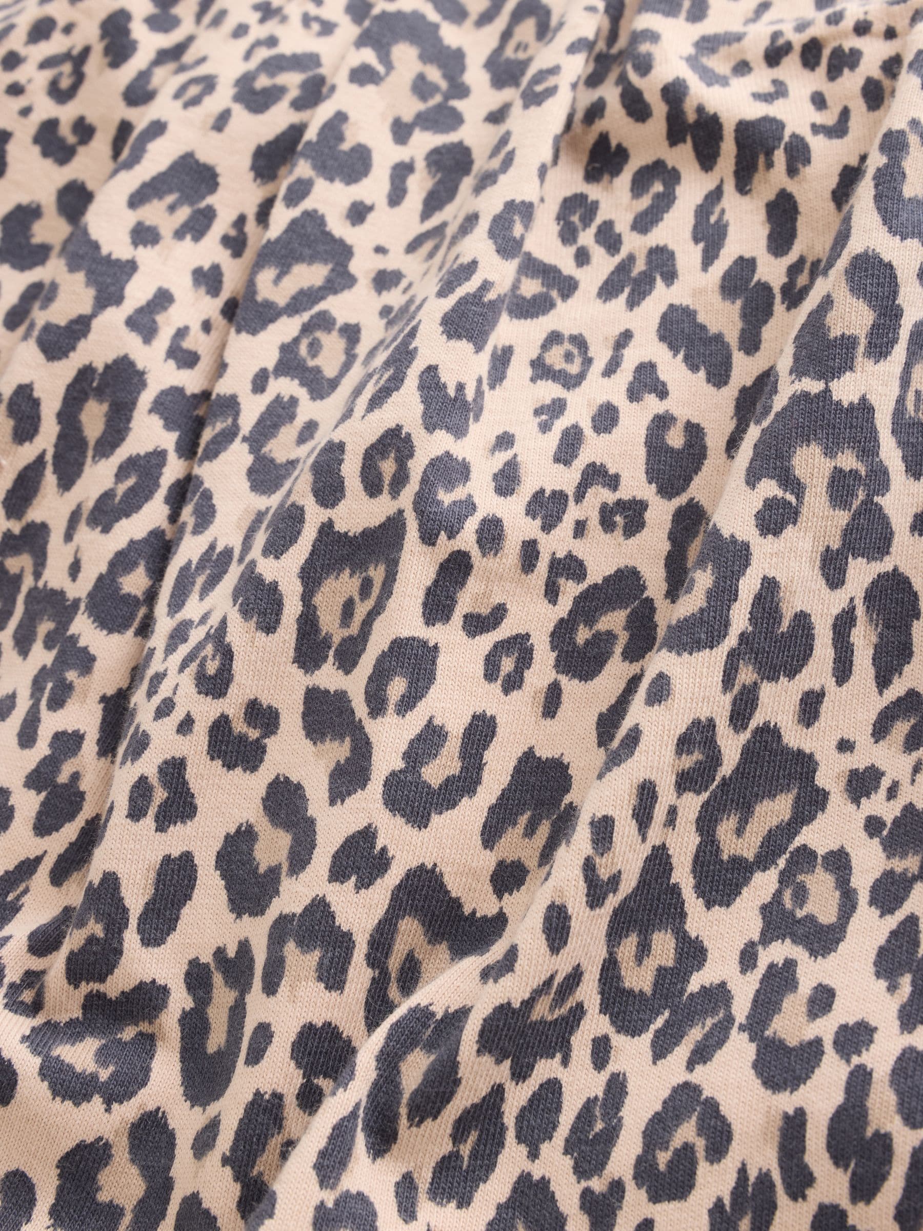 Leopard Print Baby Jersey Dungaree and Bodysuit 2 Piece Set (0mths-2yrs) - Size Up to 1 Month (56cm)