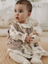 Ecru Floral Woven Baby Dress, Gilet And Tights 3 Piece Set (0mths-2yrs) - Up to 1 Month (50-56cm)