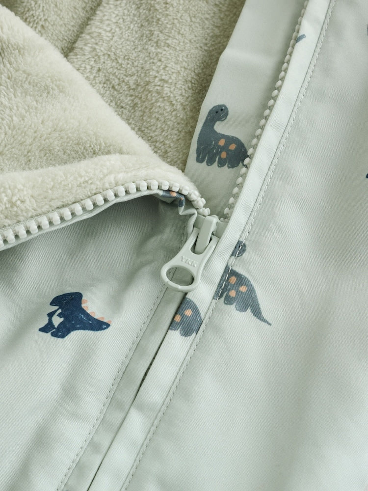 Green Dino Hooded Baby All-In-One (0mths-2yrs)
