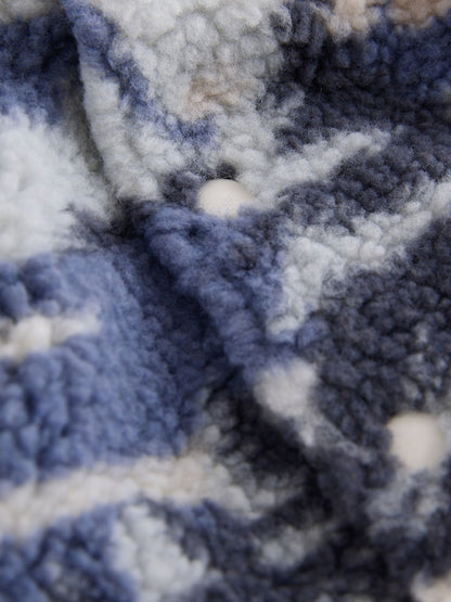 Ecru Scene Borg Fleece Shacket (3mths-7yrs)