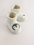 Neutral Animals Sock Top Boot Shoes (0-18mths) - Neutral Animals / Up To 3 Months (50 - 62cm)