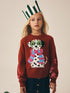 Dalmation Dog Red Christmas Jumper (3-16yrs) - Size 3 Years (98cm) - Dalmation Dog Red
