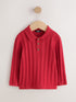 Red Cable Knit Polo Shirt (3mths-7yrs) - Red / 12-18 Months (80-86cm)