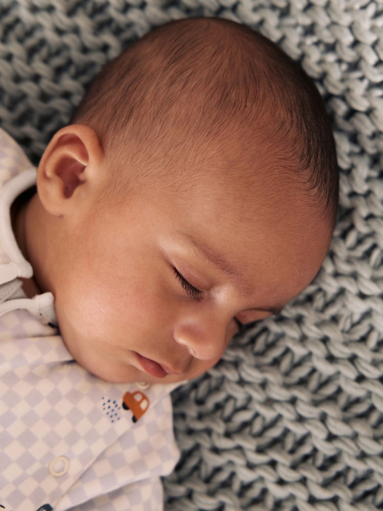 Checkerboard Cars 2.5 Tog Removable Sleeve Baby Sleep Bag