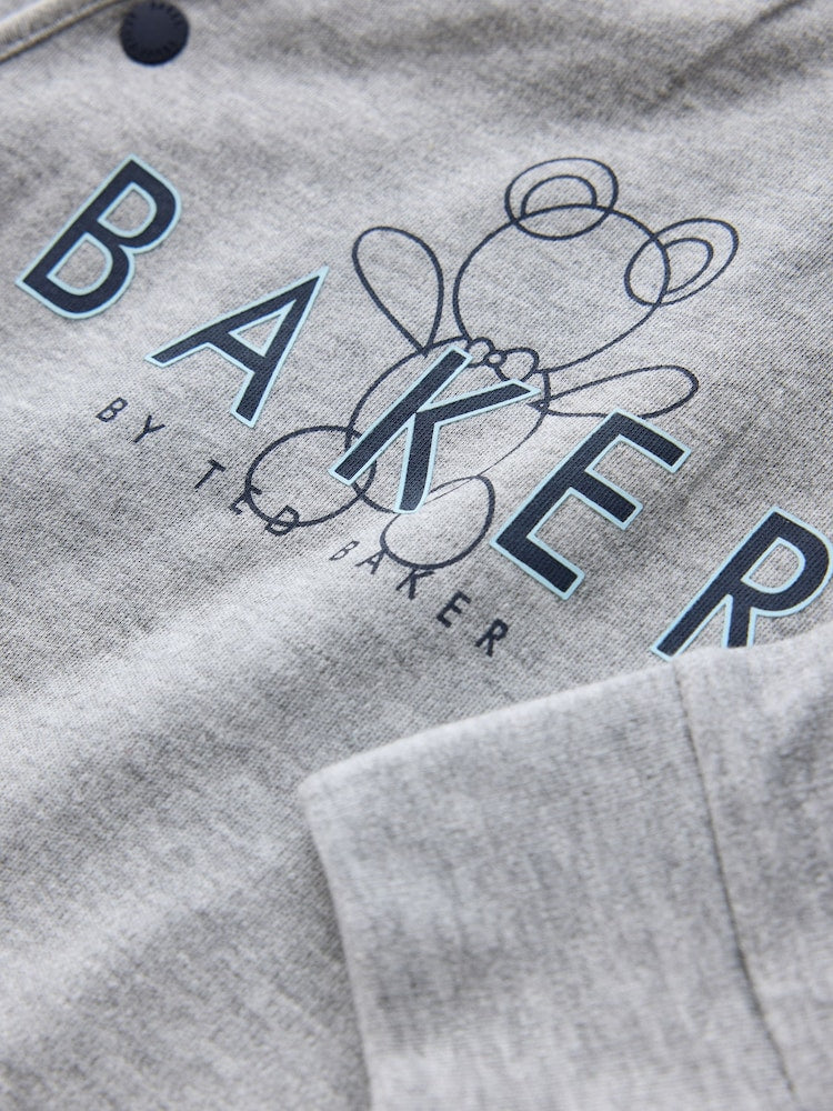 Baker by Ted Baker Blue 5 Piece Sleepsuit, Bodysuit, Hat and Bib Set