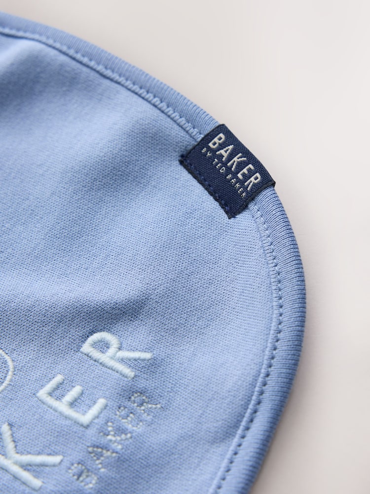 Baker by Ted Baker Blue 5 Piece Sleepsuit, Bodysuit, Hat and Bib Set