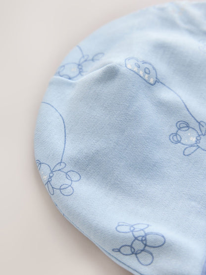Baker by Ted Baker Blue 5 Piece Sleepsuit, Bodysuit, Hat and Bib Set