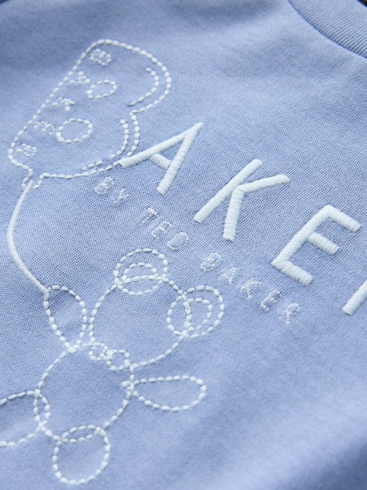 Baker by Ted Baker Blue 5 Piece Sleepsuit, Bodysuit, Hat and Bib Set