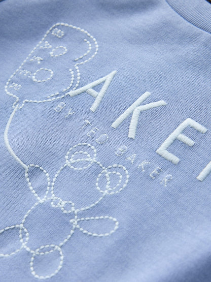Baker by Ted Baker Blue 5 Piece Sleepsuit, Bodysuit, Hat and Bib Set