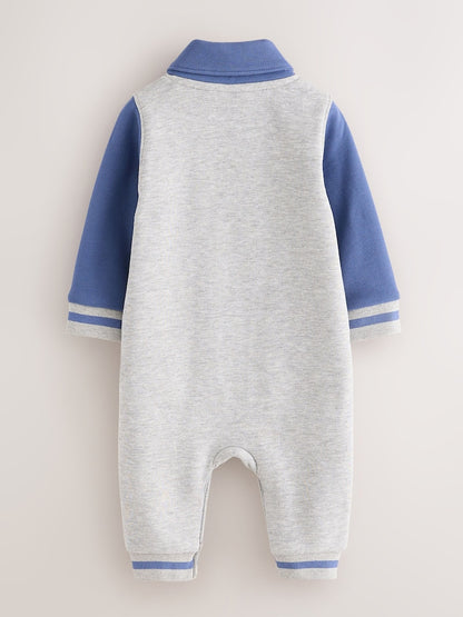 Baker by Ted Baker Grey/Blue Varsity Romper