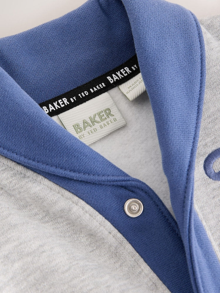 Baker by Ted Baker Grey/Blue Varsity Romper