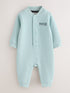 Baker by Ted Baker Blue Green Textured Microquilt Romper