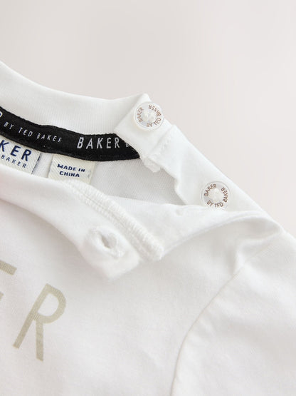 Baker by Ted Baker Green 3 Piece Knitted Varsity Cardigan T-Shirt and Joggers Set 3 Piece - Size Up To 3 Months (50 - 62cm)