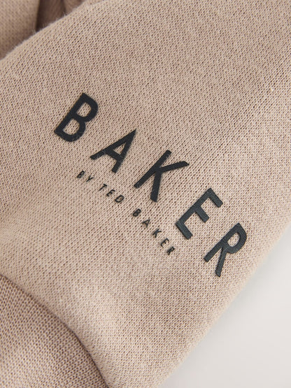 Baker by Ted Baker Stone 3 Piece Quilted Jacket, T-Shirt and Joggers Set - Size Newborn