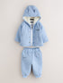 Baker by Ted Baker Blue 3 Piece Quilted Jacket, T-Shirt and Trousers Set