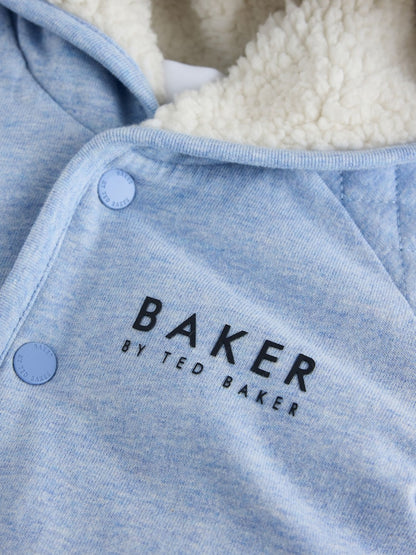 Baker by Ted Baker Blue 3 Piece Quilted Jacket, T-Shirt and Trousers Set