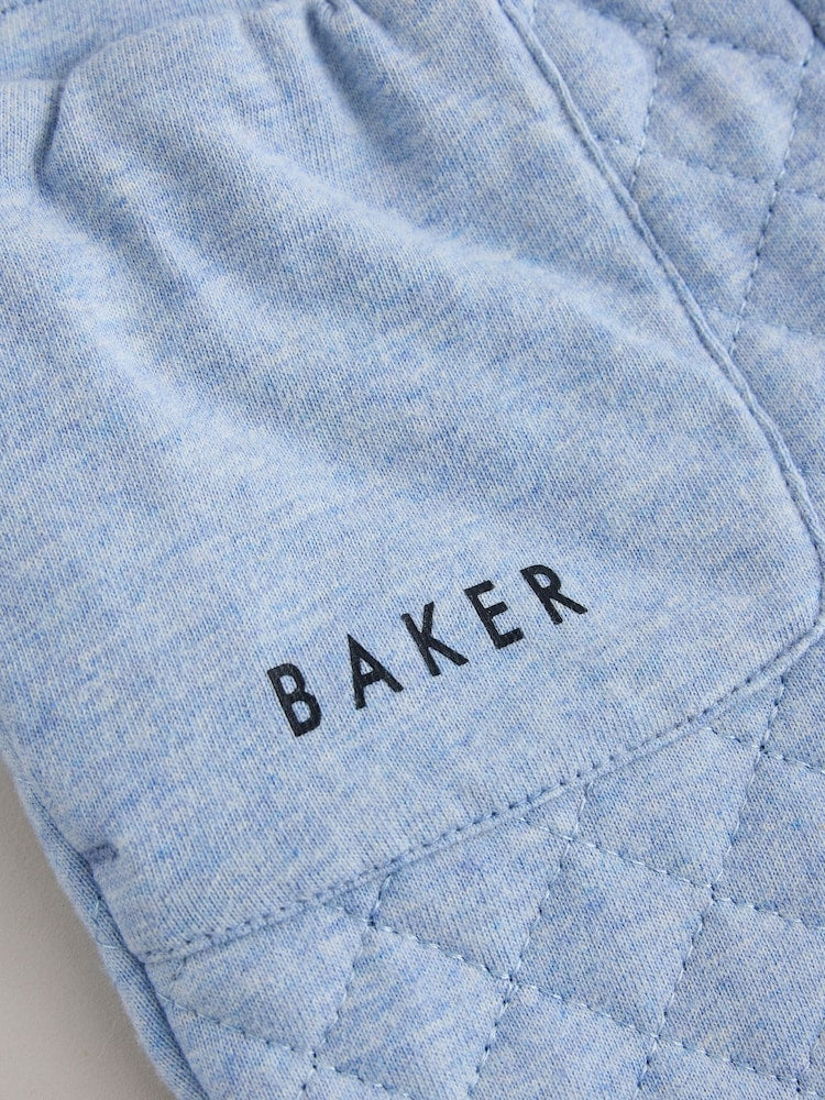 Baker by Ted Baker Blue 3 Piece Quilted Jacket, T-Shirt and Trousers Set
